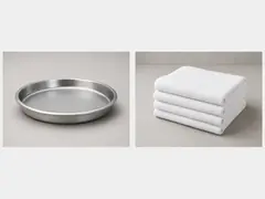 Towels or shallow catch pan tool