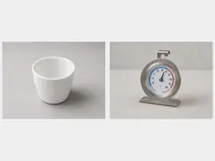 Small container thermometer tool