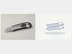 Utility knife with fresh blades tool